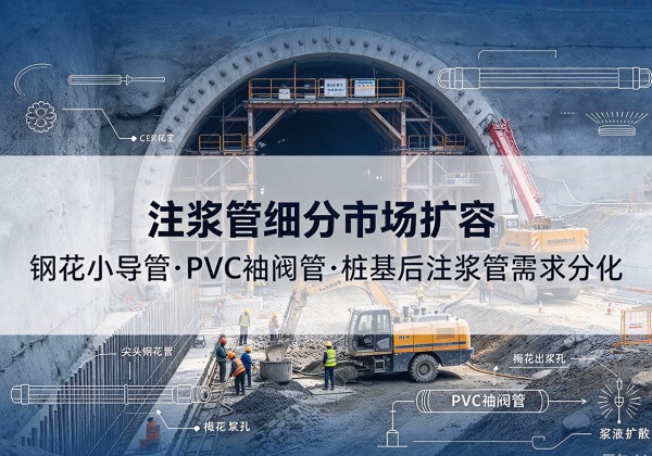 泰兴注浆管细分市场扩容，隧道钢花小导管、PVC 袖阀管、桩基后注浆管需求分化